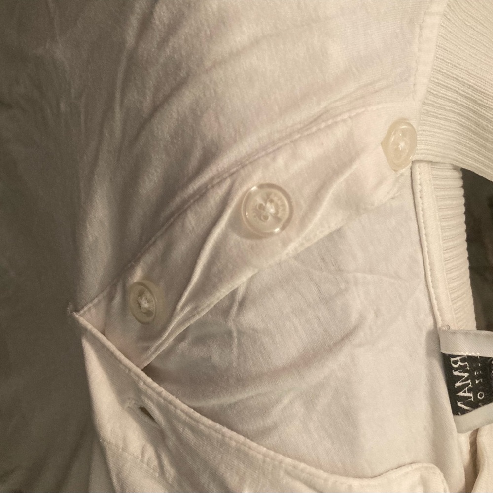 Armani Collezioni Cream Ribbed Shirt